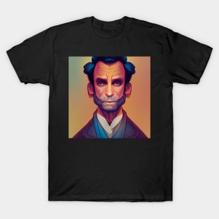 Abraham Lincoln Comics Design T-Shirt